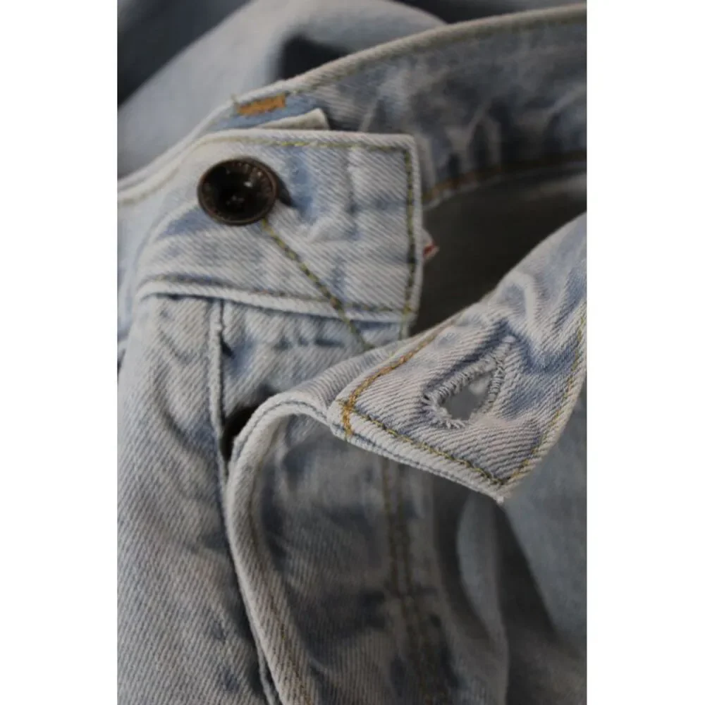 Todd Snyder Mens Straight Jeans Light Blue Button Cotton Size 31